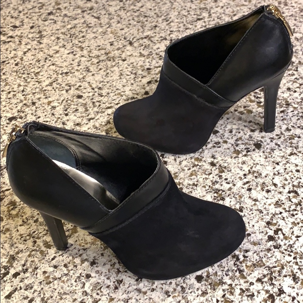 New suede heel booties - Size 5